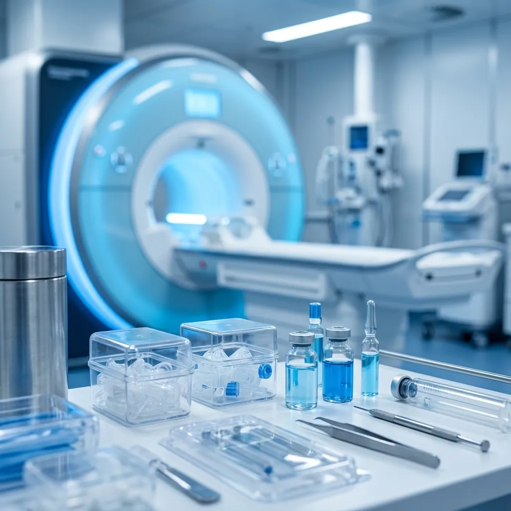 Advanced medical environment representing safety and precision